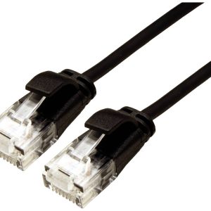 ROLINE UTP Data Center Patchkabel Cat.6A (Class EA), LSOH, extra dun, zwart, 1 m ROLINE UTP Data Center Patchkabel Cat.6A (Class EA), LSOH, extra dun, zwart, 1 m