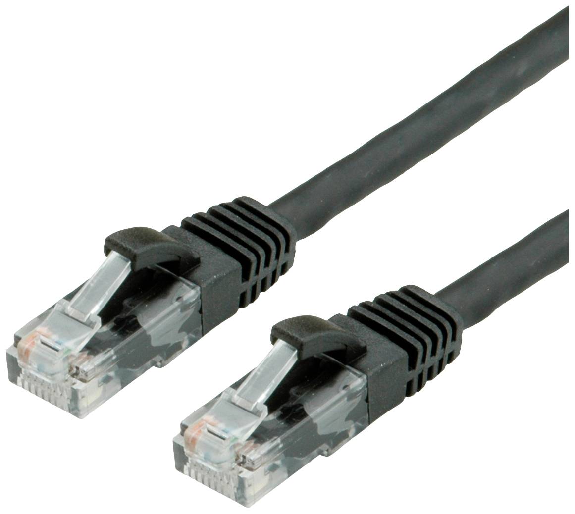 VALUE Patchkabel Kat.6A (Class EA) UTP, zwart, 3 m