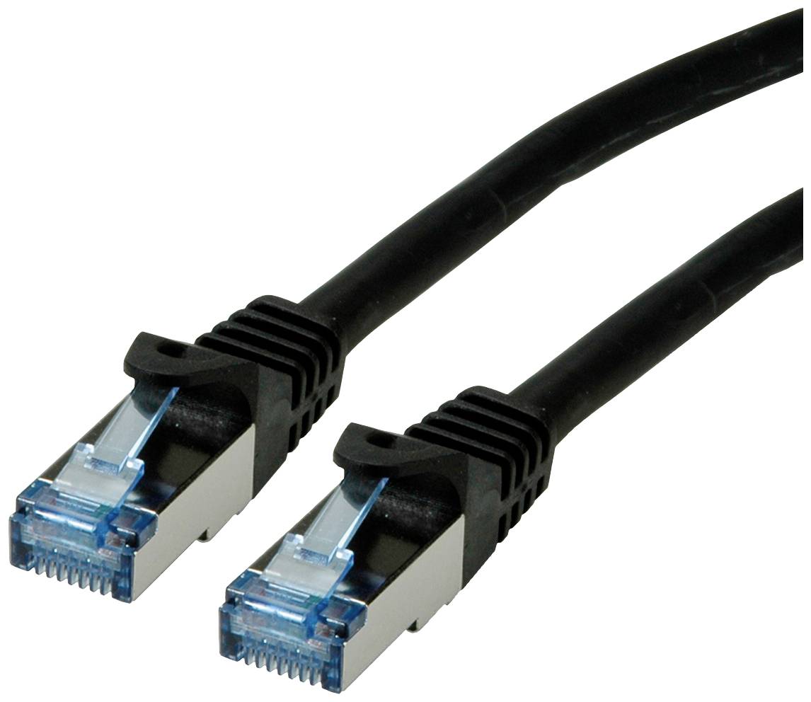 ROLINE Patchkabel Cat.6A S/FTP (PiMF), Component Level, LSOH, zwart, 5 m