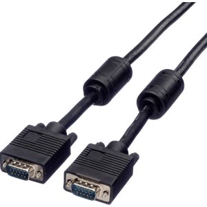 ROLINE SVGA High Quality Kabel met ferrietkernen + DDC, HD15M/M, 15pins, 6 m ROLINE SVGA High Quality Kabel met ferrietkernen + DDC, HD15M/M, 15pins, 6 m