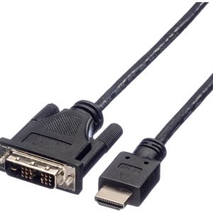 ROLINE Monitorkabel DVI (18+1) – HDMI, M/M, zwart, 1,5 m ROLINE Monitorkabel DVI (18+1) – HDMI, M/M, zwart, 1,5 m