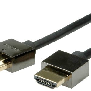 ROLINE Notebook HDMI High Speed kabel met Ethernet M/M, zwart, 2 m
