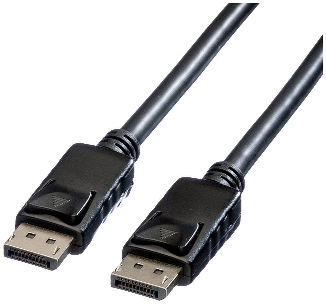 ROLINE DisplayPort kabel, DP-DP, v1.2, M - M, TPE, zwart, 2 m