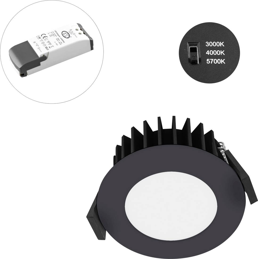 EVN L54N101625 L54N101625 LED-plafondspot