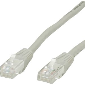 VALUE Patchkabel Cat.6 UTP (Class E), grijs, 10 m