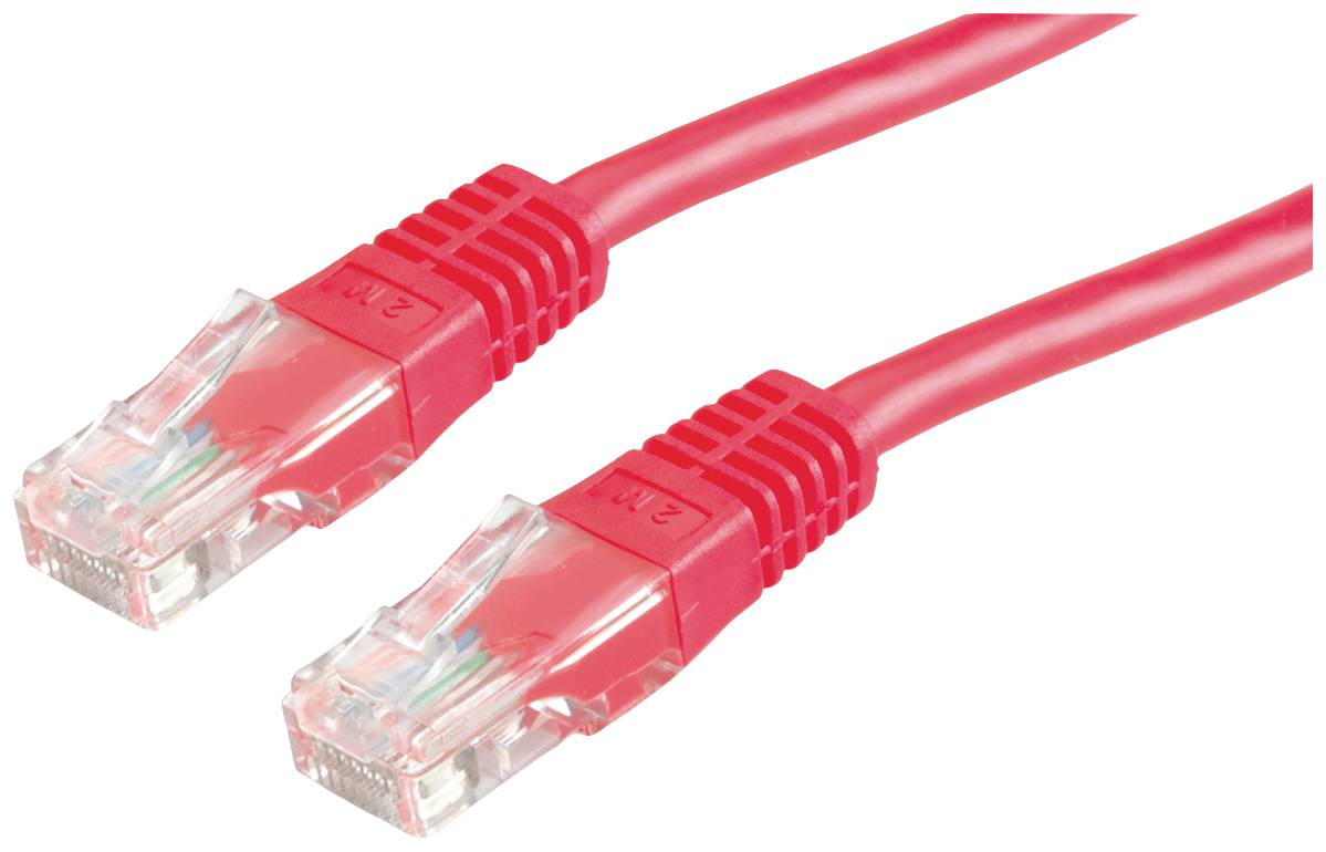 VALUE Patchkabel Cat.6 UTP (Class E), rood, 1,5 m