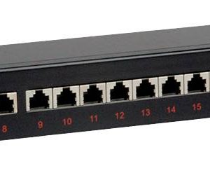 ROLINE 19″ patchpaneel 1 HE, 24 poorten, Cat.5e (Klasse D), zwart