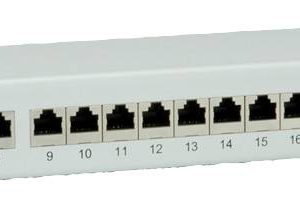 VALUE Cat.6A (klasse EA) 19″ patchpaneel, 24 P, afgeschermd , grijs VALUE Cat.6A (klasse EA) 19″ patchpaneel, 24 P, afgeschermd , grijs