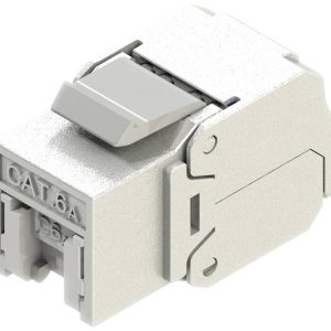 ROLINE Cat.6A (Klasse EA) Keystone, RJ45, afgeschermd, zonder gereedschap, zilver ROLINE Cat.6A (Klasse EA) Keystone, RJ45, afgeschermd, zonder gereedschap, zilver