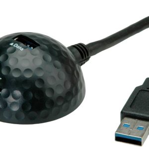 VALUE USB 3.2 Gen 1 dockingkabel, DOME, zwart, 1,5 m VALUE USB 3.2 Gen 1 dockingkabel, DOME, zwart, 1,5 m