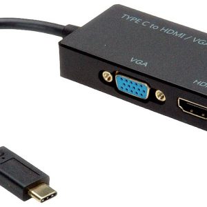VALUE Beeldschermadapter USB Type C – VGA / HDMI