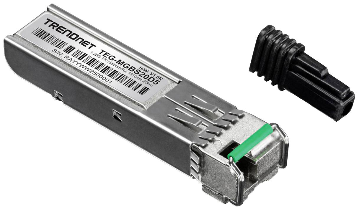 TRENDnet TEG-MGBS20D5 Mini-GBIC Dual Wavelength Single-Mode LC 1550 20KM