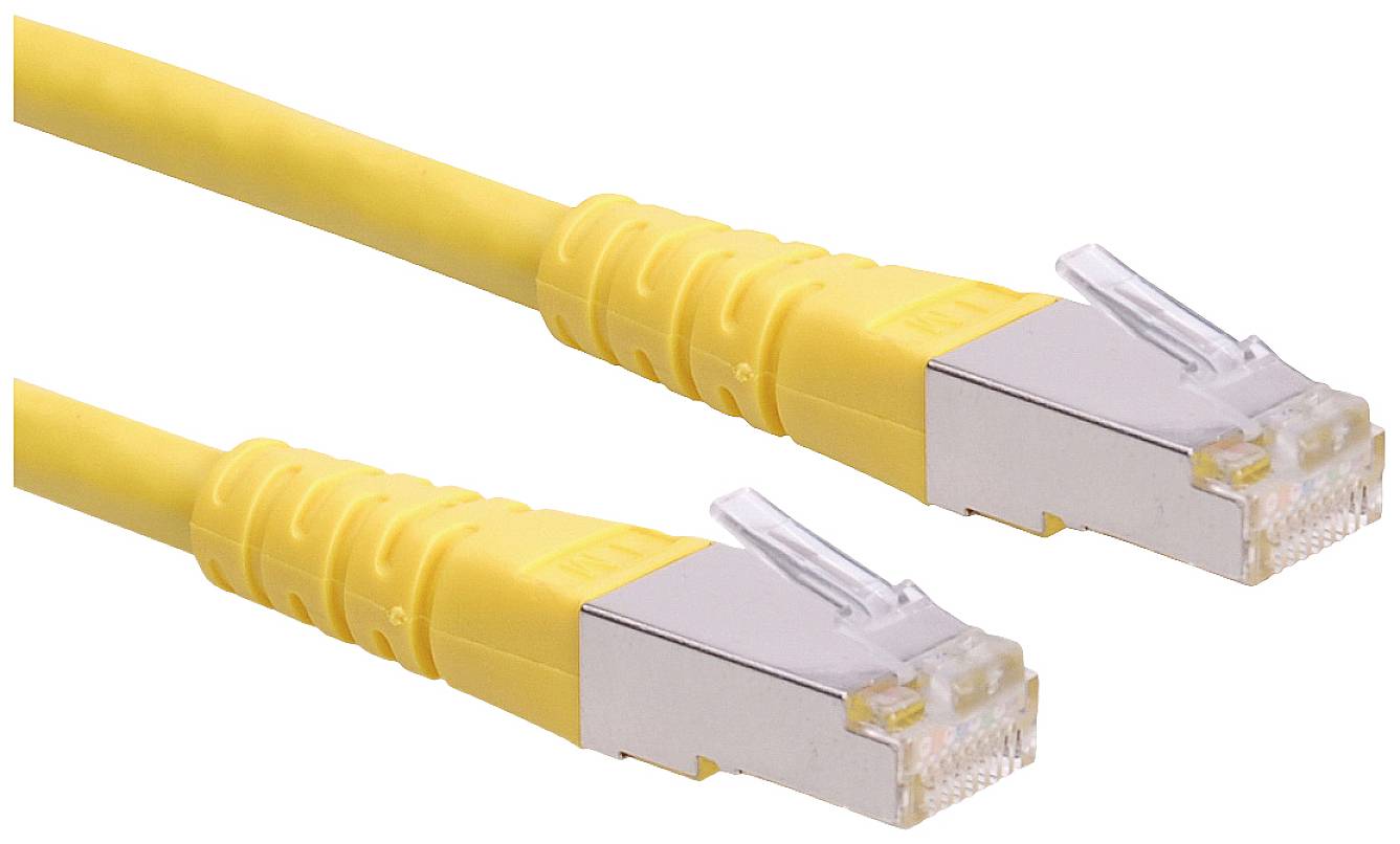 ROLINE patchkabel Cat.6 (Klasse E) S/FTP (PiMF), geel, 7 m