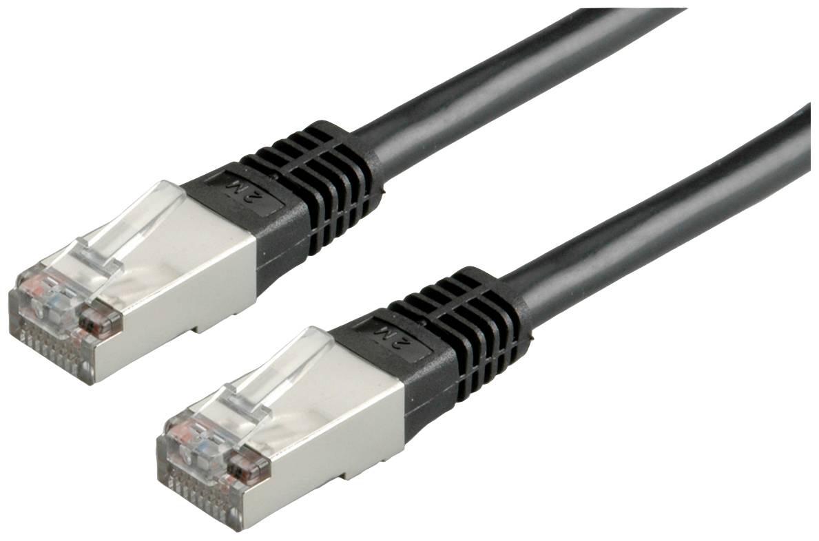 VALUE Patchkabel Cat.6 (Class E) S/FTP (PiMF), zwart, 10 m