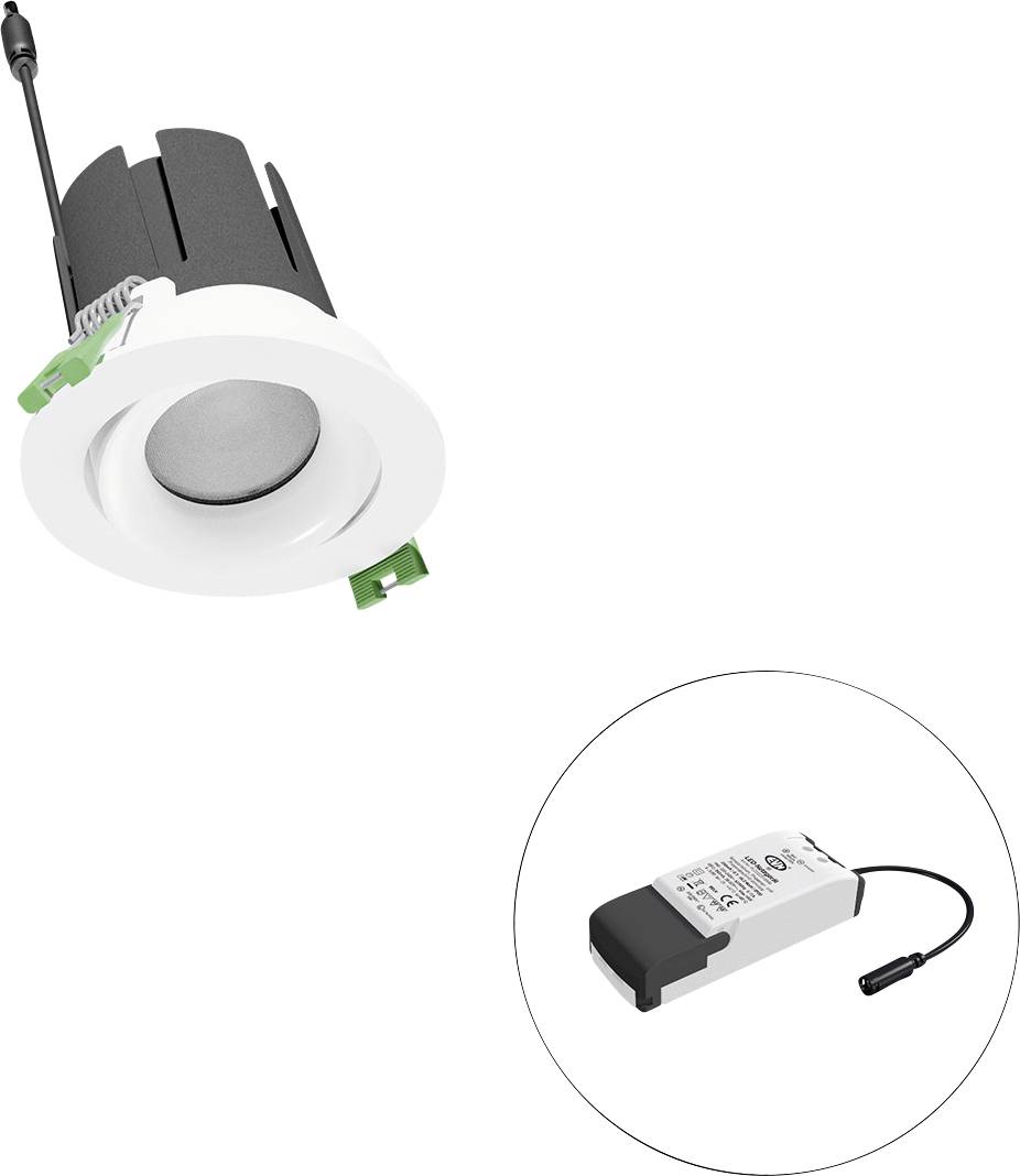EVN F10RXXXM1327L55P F10RXXXM1327L55P LED-plafondspot