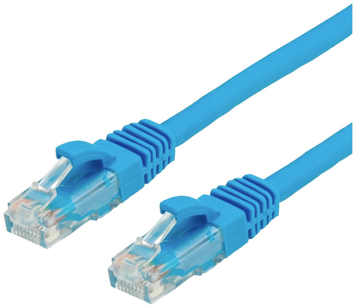 VALUE Patchkabel Kat.6A (Class EA) UTP, blauw, 0,3 m