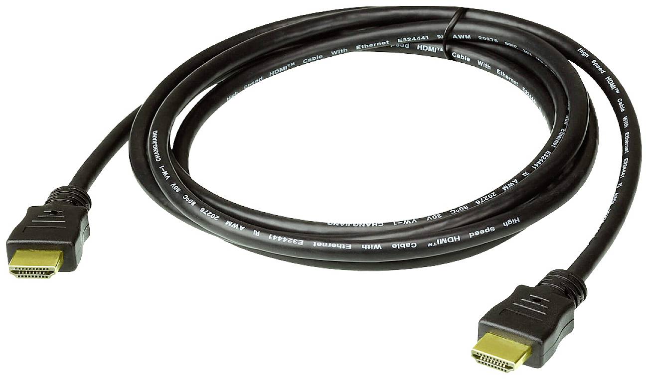 ATEN 2L-7D05H-1 Hogesnelheids-HDMI-Kabel met Ethernet, zwart, 5 m