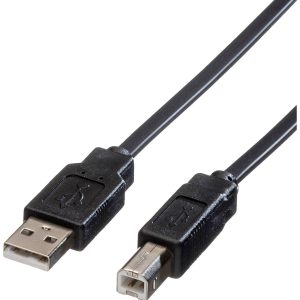ROLINE Notebook-USB 2.0 plattekabel, type A-B, zwart, 1,8 m ROLINE Notebook-USB 2.0 plattekabel, type A-B, zwart, 1,8 m