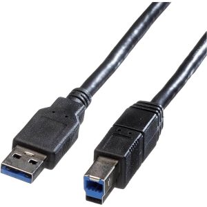 ROLINE USB 3.2 Gen 1 kabel, type A-B, zwart, 1,8 m ROLINE USB 3.2 Gen 1 kabel, type A-B, zwart, 1,8 m