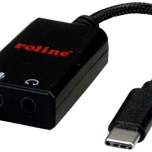 ROLINE Adapter USB Type C – 2x 3.5mm audio, Male/Female, 0,13 m ROLINE Adapter USB Type C – 2x 3.5mm audio, Male/Female, 0,13 m