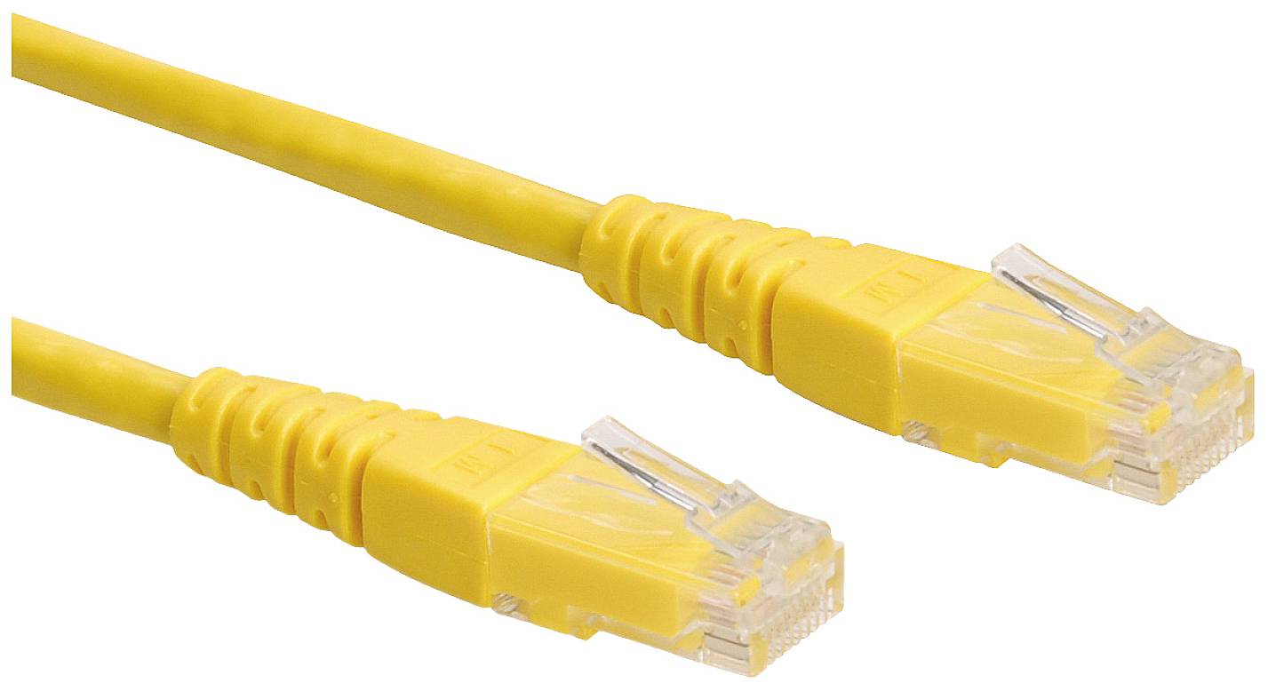 ROLINE Patchkabel Cat.6 UTP (Class E), geel, 1,5 m