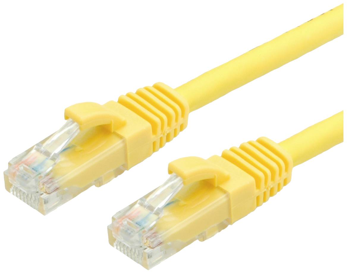 VALUE UTP Cat.6 (Class E) patchkabel, LS0H, geel, 1 m