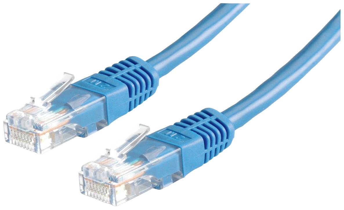 VALUE Patchkabel Cat.6 UTP (Class E), blauw, 1 m