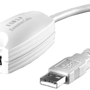 VALUE USB 2.0 verlenging, 1 poort, wit, 5 m VALUE USB 2.0 verlenging, 1 poort, wit, 5 m