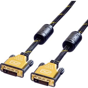 ROLINE GOLD Monitorkabel DVI, M-M, (24+1) dual link, 1 m