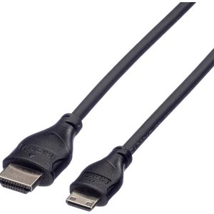 ROLINE Monitorkabel HDMI High Speed met Ethernet, HDMI Male – Mini HDMI Male, 2 m ROLINE Monitorkabel HDMI High Speed met Ethernet, HDMI Male – Mini HDMI Male, 2 m