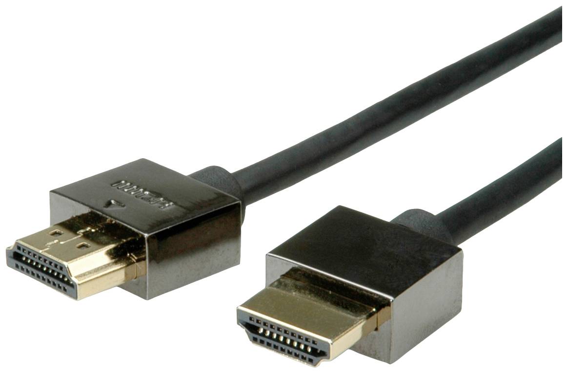 ROLINE Notebook HDMI High Speed kabel met Ethernet M/M, zwart, 5 m
