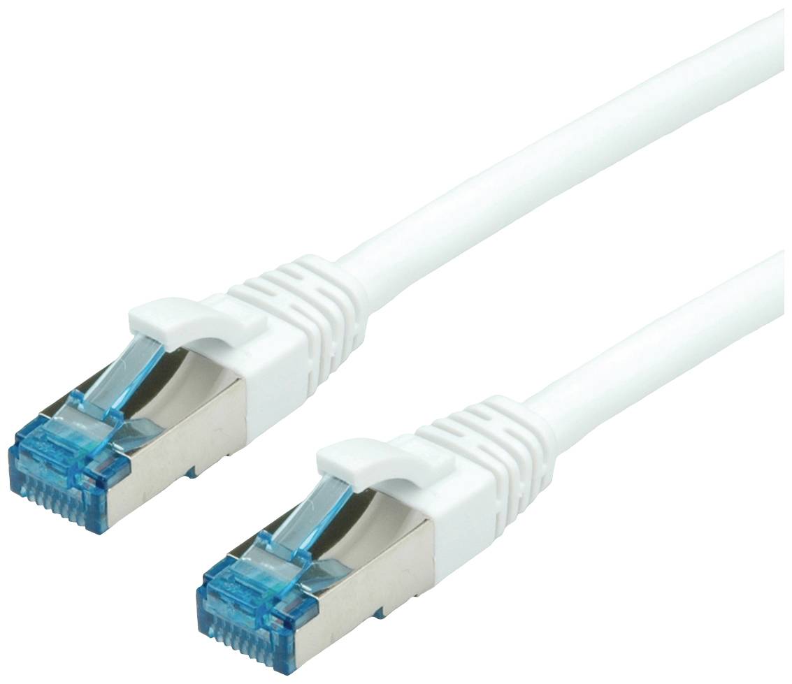 VALUE Patchkabel Kat.6A (Class EA) S/FTP (PiMF), LSOH, wit, 2 m