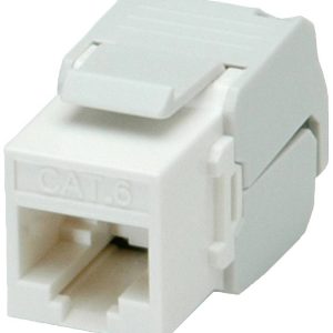 ROLINE Cat.6 (Class E) Keystone, onafgeschermd, wit, geen gereedschap nodig ROLINE Cat.6 (Class E) Keystone, onafgeschermd, wit, geen gereedschap nodig