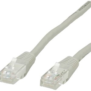 VALUE Patchkabel Cat.6 UTP (Class E), grijs, 0,5 m