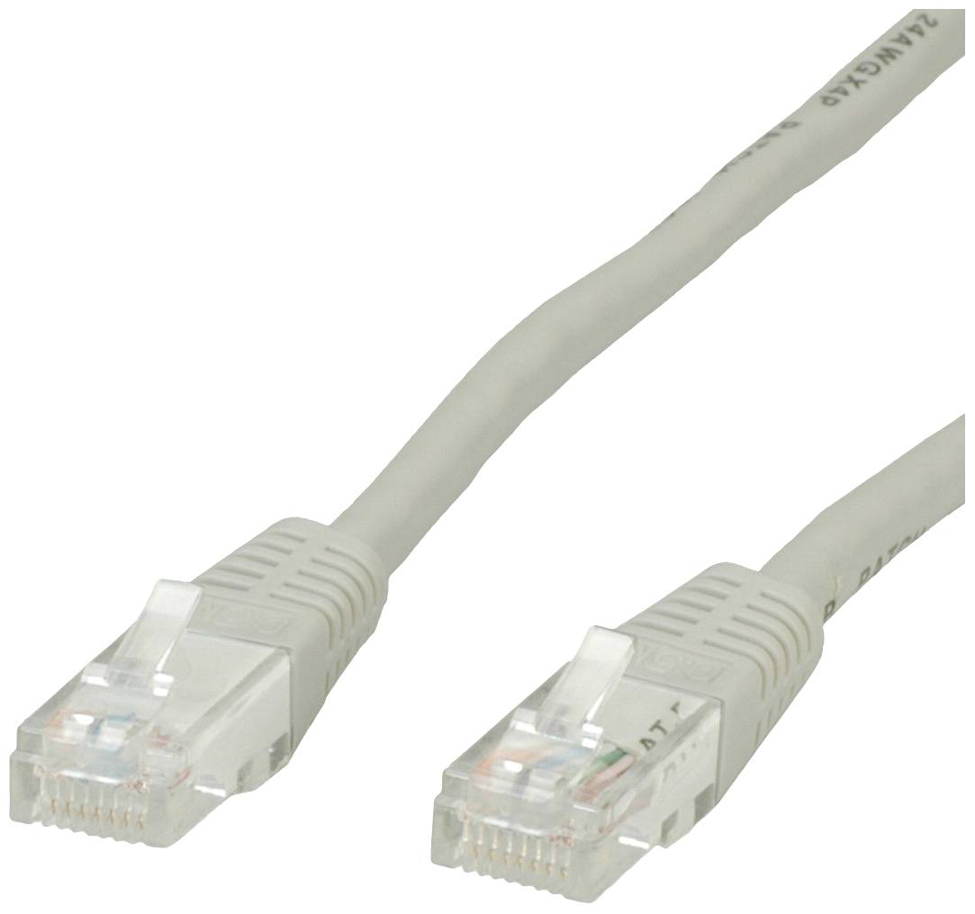 VALUE Patchkabel Cat.6 UTP (Class E), grijs, 0,5 m