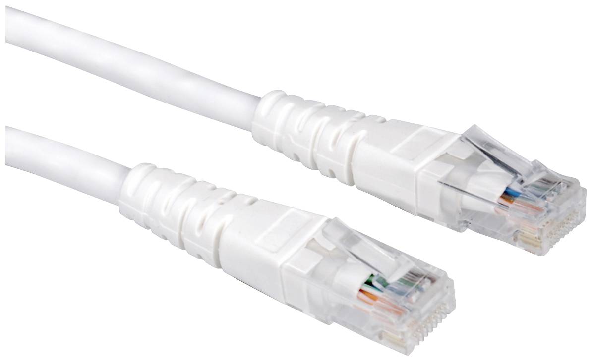 VALUE Patchkabel Cat.6 UTP (Class E), wit, 1 m