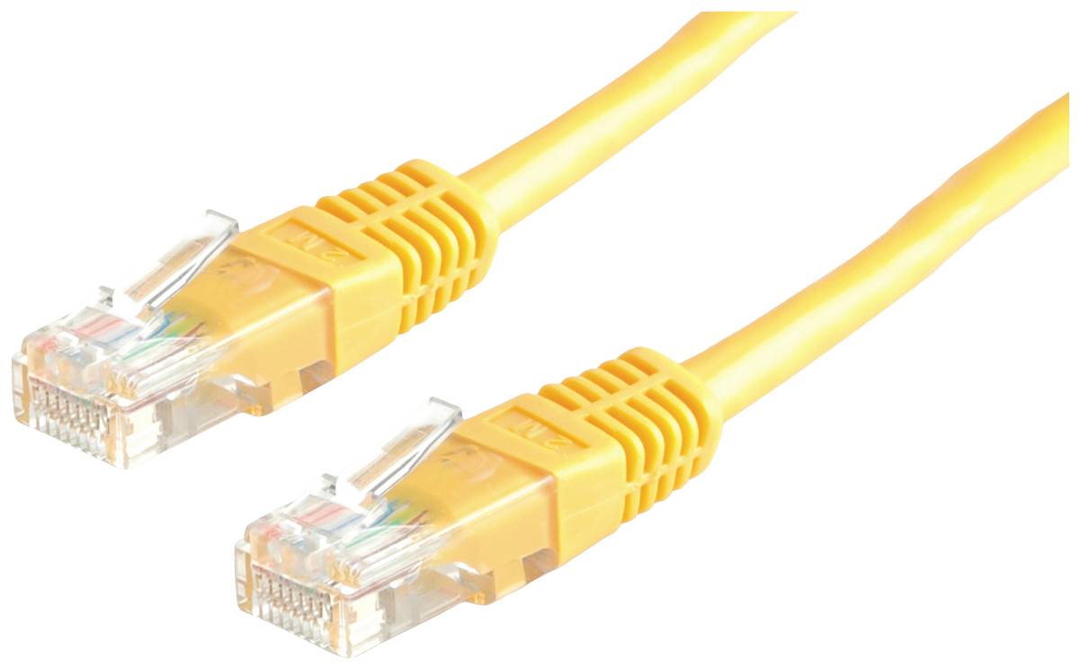 VALUE Patchkabel Cat.6 UTP (Class E), geel, 2 m