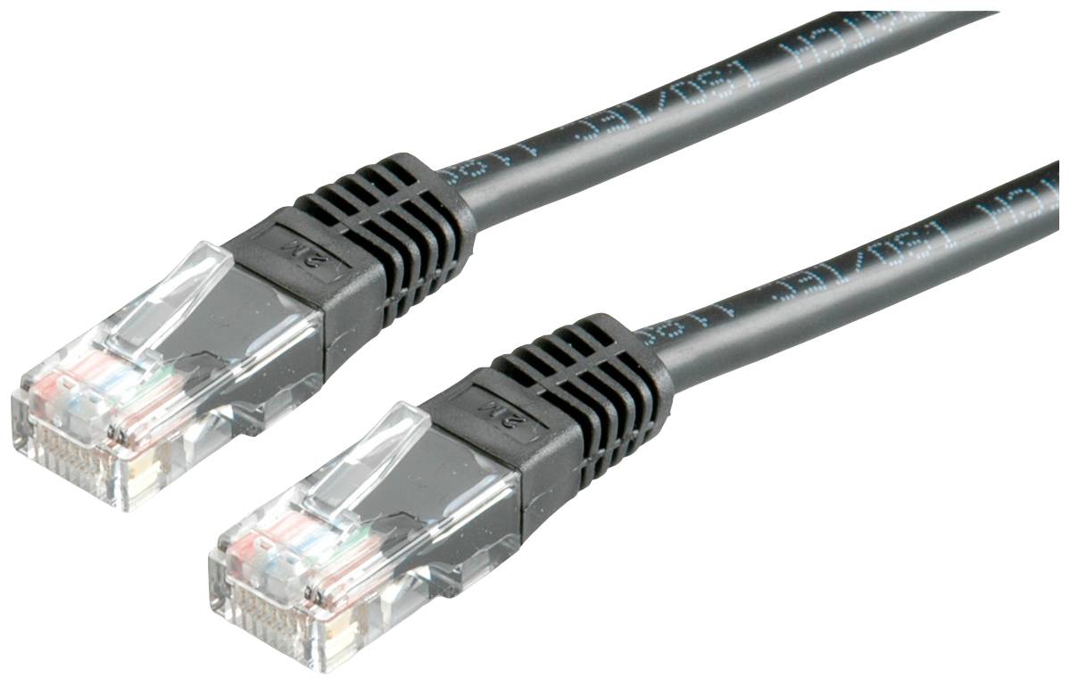 VALUE Patchkabel Cat.6 UTP (Class E), zwart, 5 m
