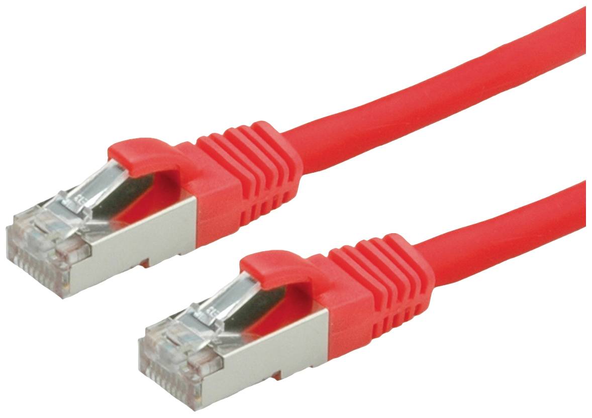 VALUE Patchkabel Cat.6 (Class E) S/FTP (PiMF), LS0H, rood, 0,5 m