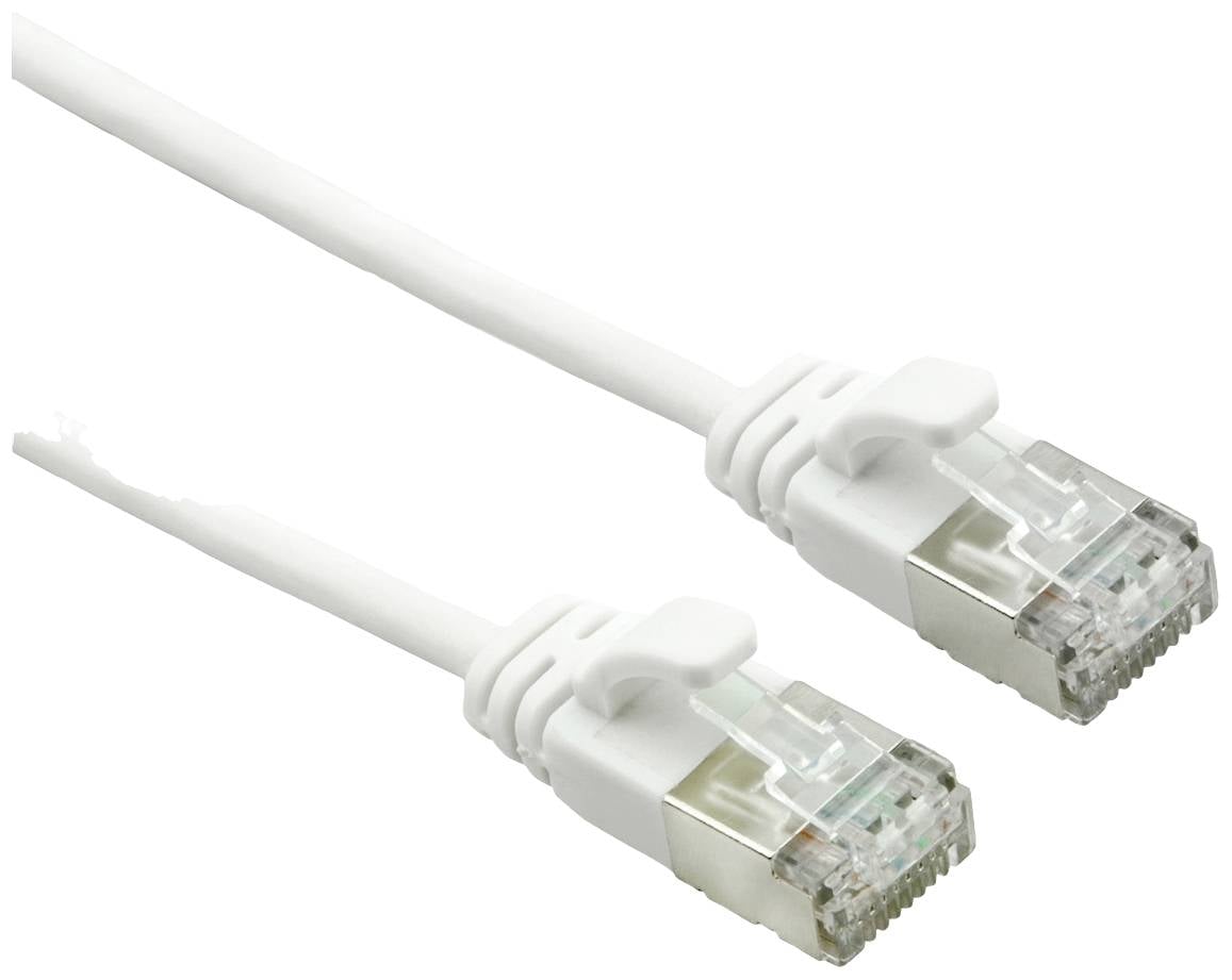 ROLINE F/UTP DataCenter Patchkabel Cat.6A (Class EA), LSOH, extra dun, wit, 2 m