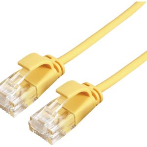 ROLINE UTP Data Center Patchkabel Cat.6A (Class EA), LSOH, extra dun, geel, 1 m