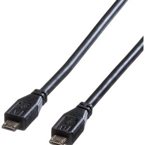 ROLINE USB 2.0 Kabel, Micro USB A Male – Micro USB B Male, 1,8m ROLINE USB 2.0 Kabel, Micro USB A Male – Micro USB B Male, 1,8m