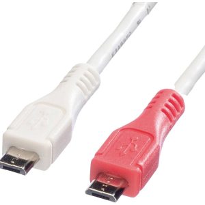 VALUE USB 2.0 Oplaadkabel, Micro B male / male, 0,3m VALUE USB 2.0 Oplaadkabel, Micro B male / male, 0,3m