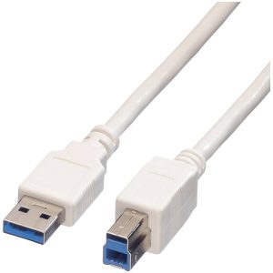 VALUE USB 3.2 Gen 1 kabel, type A-B, wit, 1,8 m VALUE USB 3.2 Gen 1 kabel, type A-B, wit, 1,8 m