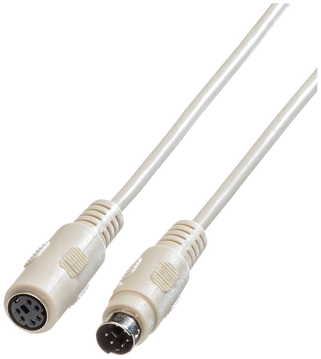 ROLINE PS/2 toetsenbord/muis kabel M/F, 6 m