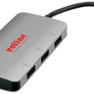 ROLINE USB 3.2 Gen 1 Hub, 3-voudig, Type C aansluitkabel (PD+Data) ROLINE USB 3.2 Gen 1 Hub, 3-voudig, Type C aansluitkabel (PD+Data)