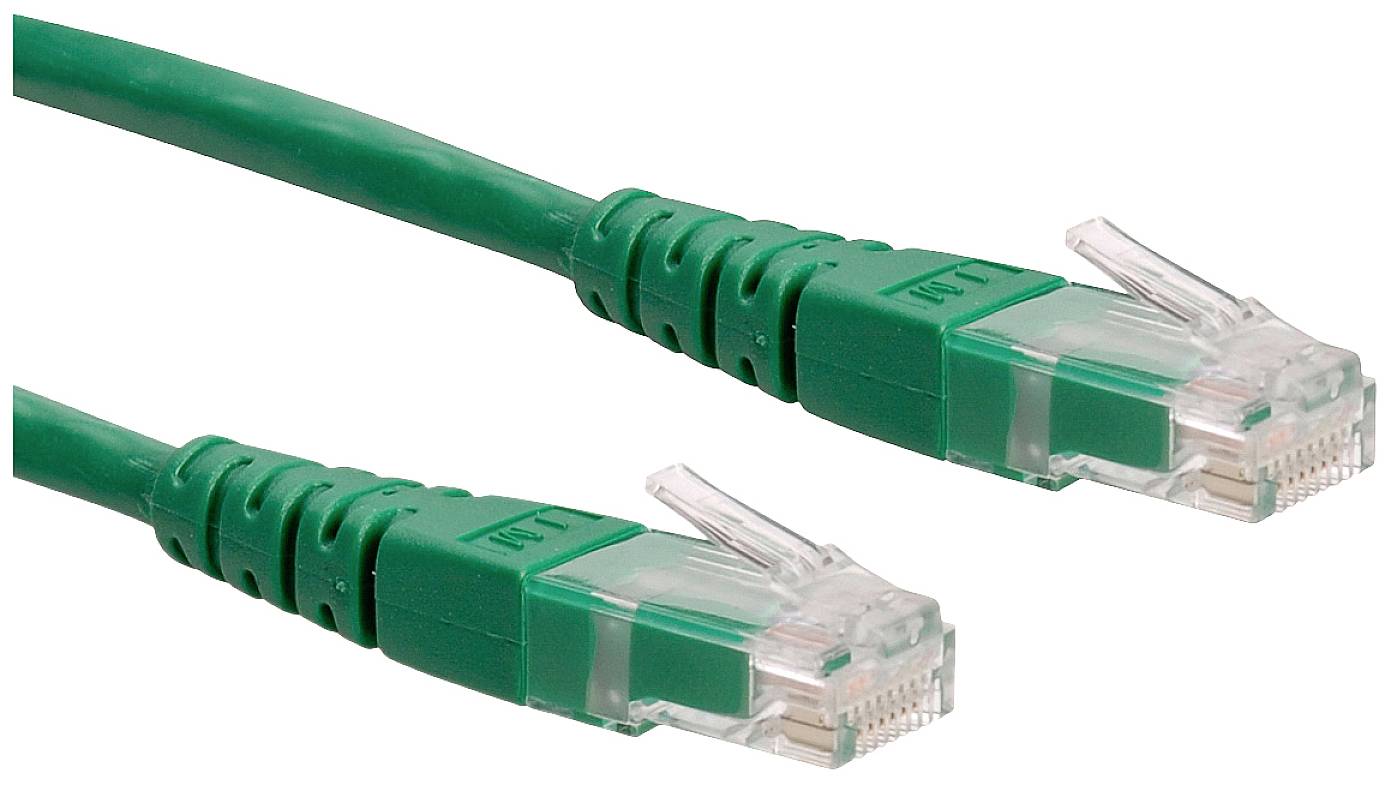 ROLINE Patchkabel Cat.6 UTP (Class E), groen, 5 m