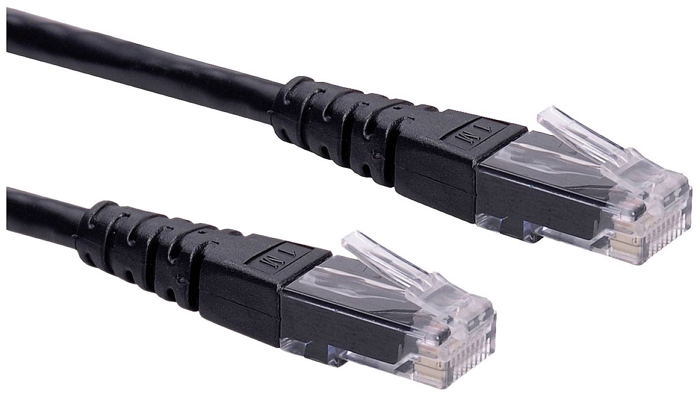 ROLINE Patchkabel Cat.6 UTP (Class E), zwart, 5 m