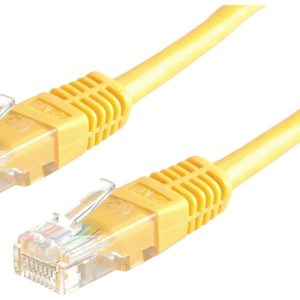 VALUE Patchkabel Cat.6 UTP (Class E), geel, 0,5 m