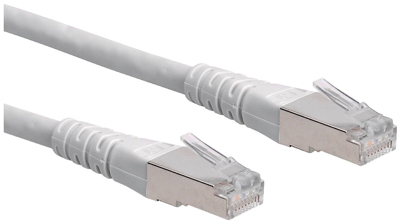 ROLINE patchkabel Cat.6 (Klasse E) S/FTP (PiMF), grijs, 0,5 m